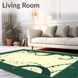 Creative Activity with Beige Foundation and Dynamic Green Swirl Accents(Beige)