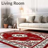 Heritage Mosaic Arabesque with Delicate Botanical Detailing(Red)