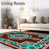 Burst Spiral Design Accent(Brown)