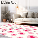 Sophisticated Orbital Shape Eclectic Artisan Tapestry(Pink)