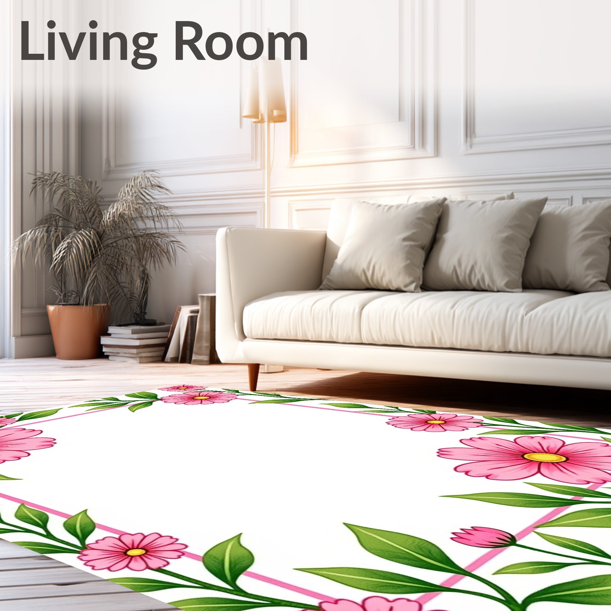 Blooming Floral Fantasy Enchanted Garden Whimsical Fairytale Charm (Pink) - ODIKA