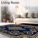 Ornate Baroque Scrollwork Filigree Majesty(Blue)