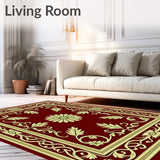 Classic Yuletide Oakleaf with Baroque Vine Embellishments(Red)