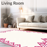 Lattice Trellis Design with Ornamental Border Floor(Pink)