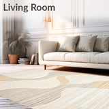 Beige Abstract Area(Beige)