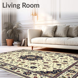 Sophisticated Beige with a Traditional Medallion Motif(Ivory)