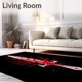 Knife Bloody Splatter Macabre Entrance(Black) - ODIKA