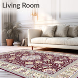 Abstract Red Beige Indoor Area(Red)