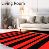 Festive Lumberjack Stripe Entrance with Bold Country Motif(Red)