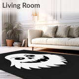 Cheerful Spectral Face Haunted Accent(Black)