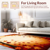 Autumn Cascade Falling Leaf Artistic Nature Inspired Design(Red)