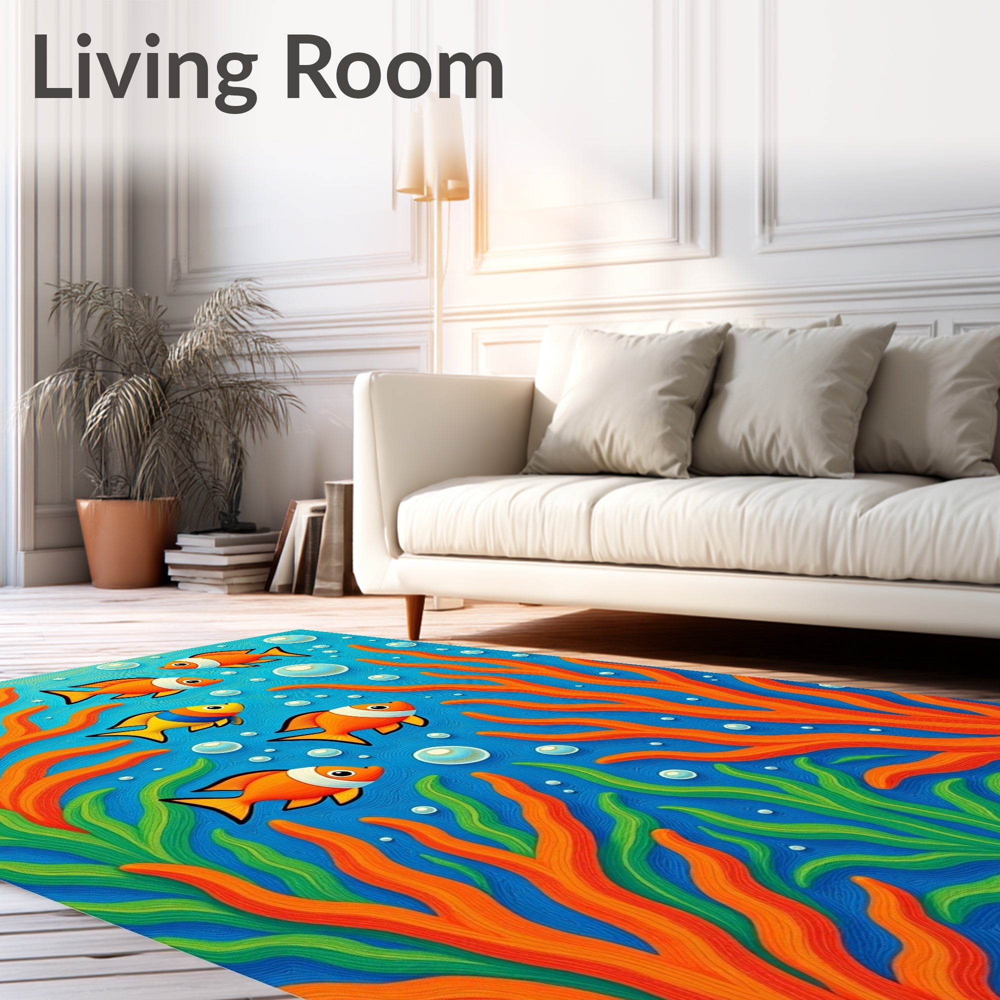 Tropical Fish School Design Marine Entrance (Blue) - ODIKA