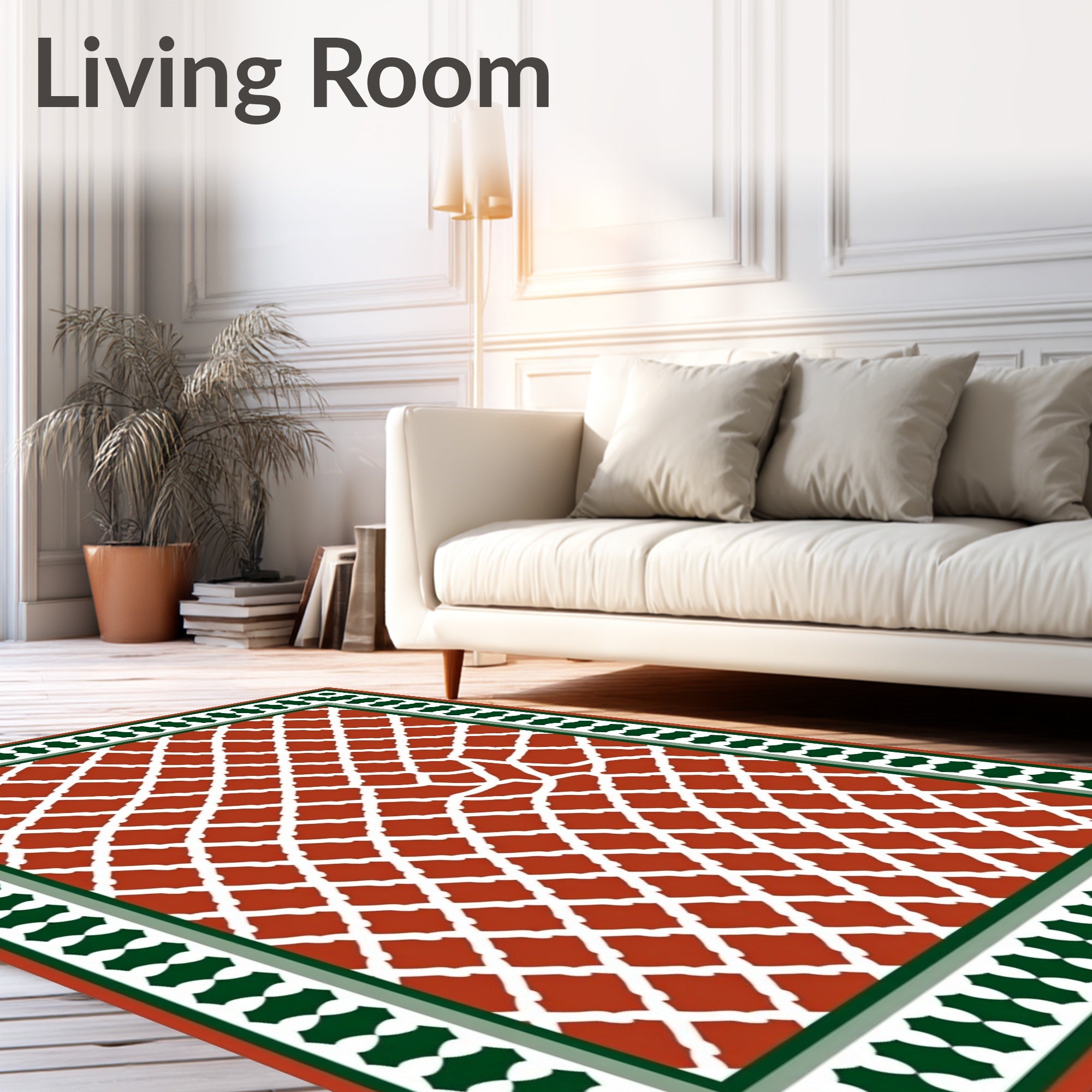 Lattice with Classic Frame Accent (Brown) - ODIKA