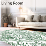 Classic Verdant Tapestry Winding Interlaced Floral Symphony (Green) - ODIKA