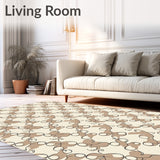 Lattice Hearts Featuring Interlocking Filigree and Minimalist Accents (Beige) - ODIKA