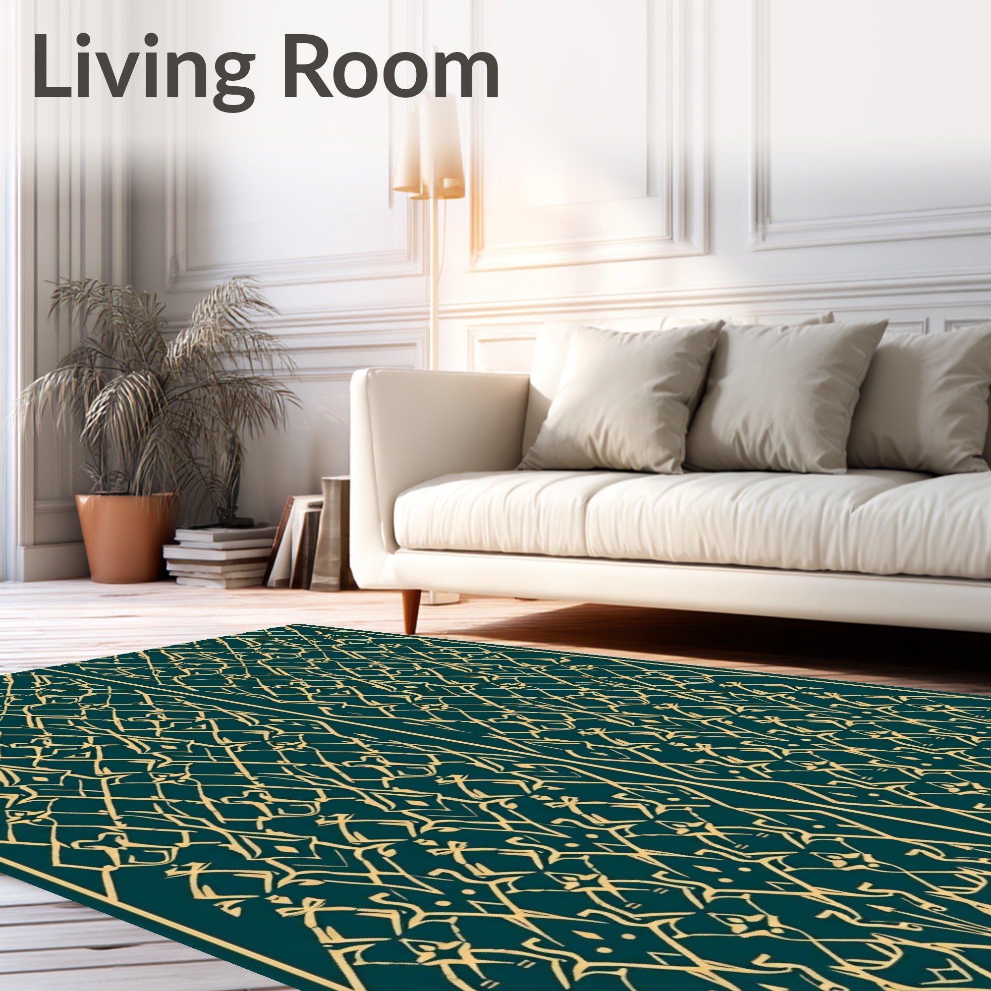 Elegant Interlocking Lattice Contemporary Stylish (Green) - ODIKA