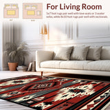 Southwest Geometric Aztec Motif(Red)
