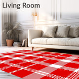Classic Tartan Check Design with Festive Holiday Plaid Motif(Red)