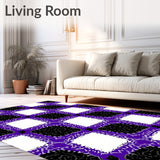 Heritage Gingham with Retro Checkerboard Flair(Purple)