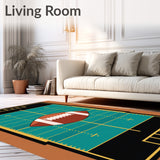 Football Field Yard Lines Gridiron Design(Green)