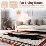 Ultra Soft Area Rug, Non Slip, Stain Resistant, Washable Area Rugs for Living Room, Bedroom, cute cat bathroom mat(Black)