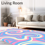 Pastel Swirl with Abstract Rippled Spiral (Pink) - ODIKA