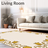 Jingle Bell Cluster Doormat with Musical Note Flourishes(Ivory)