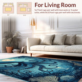 Deep Sea Kraken Nautical With Tentacle Design Maritime Ocean Theme(Blue)