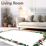 Holly Leaf Border Yuletide Decorative Entry Way(Green)