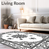 Tile Inspired Ornate Medallion (Black)