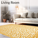 Beige Featuring Artistic Cheetah Spot(Yellow)