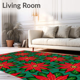 Vintage Poinsettia Bloom Festive Holiday(Red)