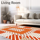 Eclectic Mosaic Patchwork Artistry(Orange)
