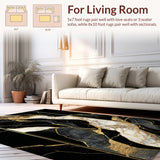 Striking Metallic Marble Impression(Black)