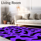 Bold Abstract Animal Inspired Design with Dynamic Contrast(Purple)