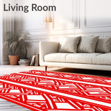 Holiday Argyle with Cane Stripe Embellishments(Red)