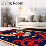 Bold with Banner Motif Floor (Red)