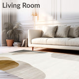 Kitchen Mats for Floor with Rubber Backing Beige Grey(Beige)