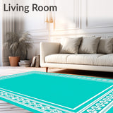 Sophisticated Edge Framework With Decorative Boundary (Blue)