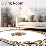 Heirloom Pagoda Crest with Flourishing Lotus Motif Border(White)
