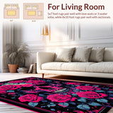 Artful Gothic Floral Composition(Red)