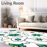 Bright Cat Figure with Festoon String Lights and Playful Sparkle Accents(Teal)