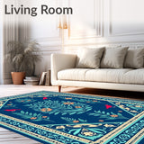 Traditional Heirloom Artisan Crafted Exotic Sanctuary(Blue)