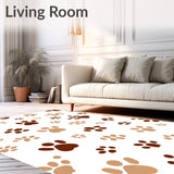 Paw Print Trail Design Entry with Absorption Technology (Brown)