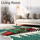 North Pole Express Train Holiday Pathway Entrance Decoration(Green)