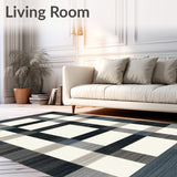 Contemporary Cross with Charcoal and Cream(White)