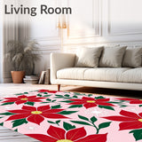 Elegant Poinsettia Blossom Seasonal Entrance Festive Accent(Pink)