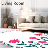 Enchanting Meadow Botanical Symmetrical Fade Resistant Decorative(Pink)