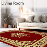 Damask Brocade with Vintage Court Elegance(Burgundy)