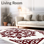 Blossom Medallion Faded Artisan (Maroon) - ODIKA